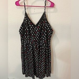 Spaghetti strap heart print City Chic dress size L (20)